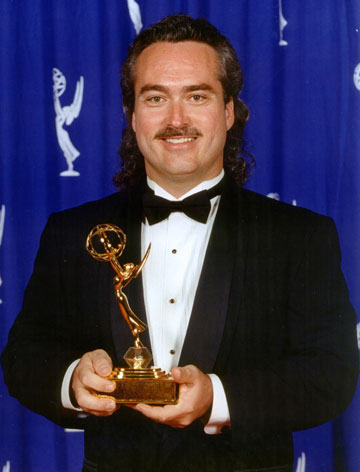 Cliff with Emmy Award